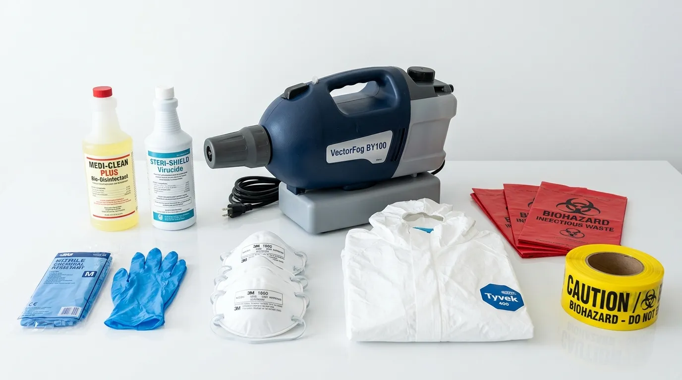 Professional biohazard remediation crew working in Carrollwood