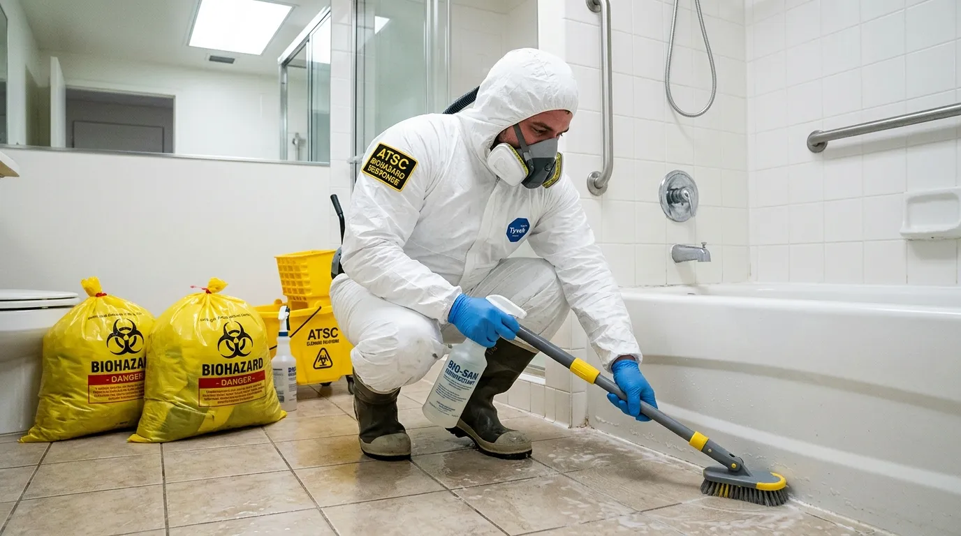 Decontamination equipment deployed for Blood Cleanup in Carrollwood